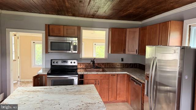 2060 Adams Road East Greenville, PA 18041 - Photo 32 of 32 Modern kitchen with warm wood accents.