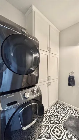 a view of wooden staircase