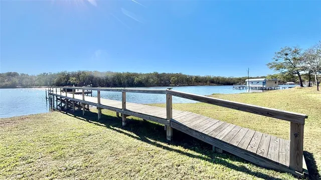 a view of outside space and a lake view