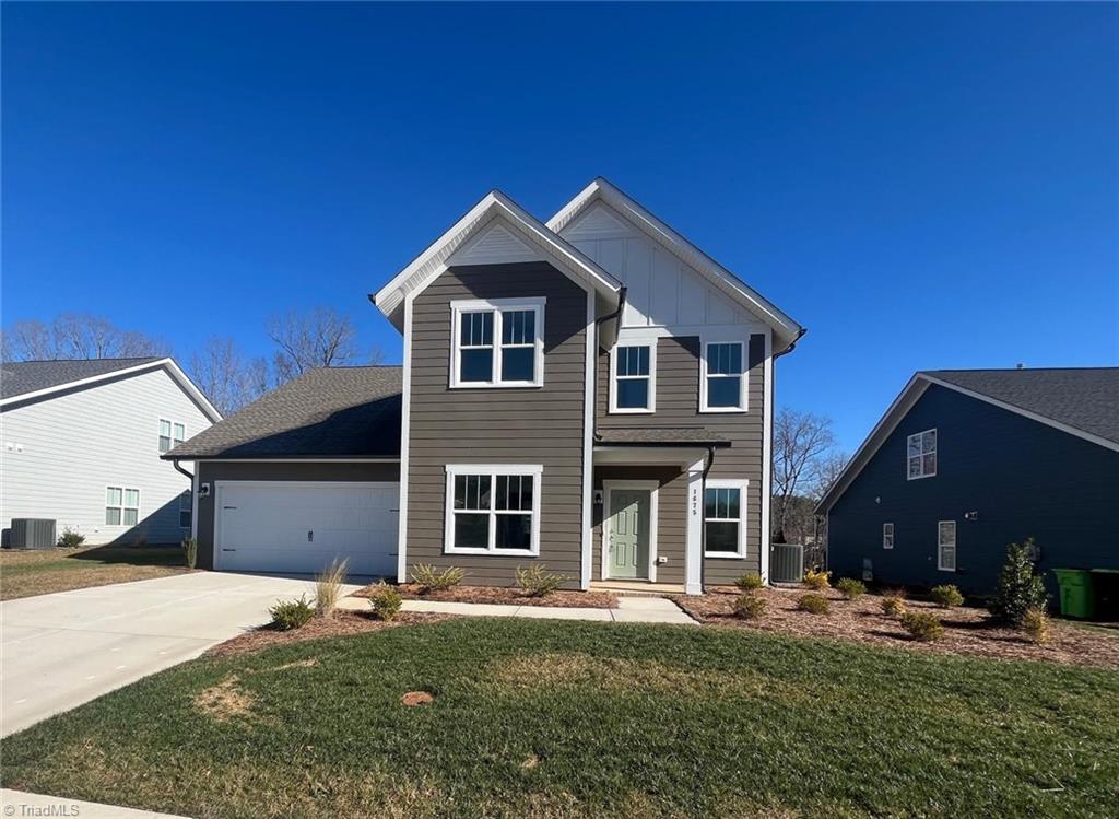 Welcoming front door color!  James Hardie Cement Siding Exterior