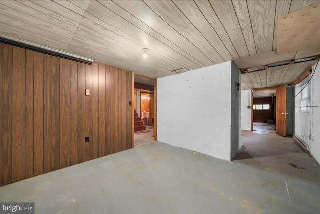 a view of hallway with livingroom