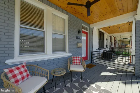 a outdoor space with a couch