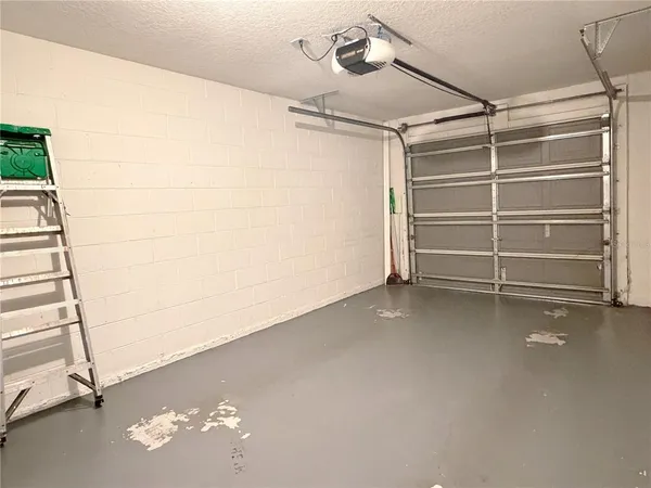 a view of room with garage