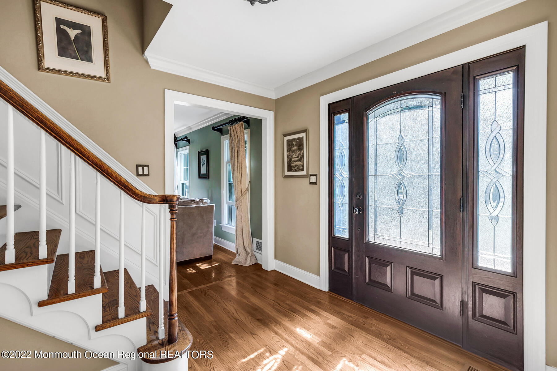 25 Spring Garden Avenue Colts Neck, NJ 07722 - Photo 4 of 58 a view of an entryway with wooden floor and door