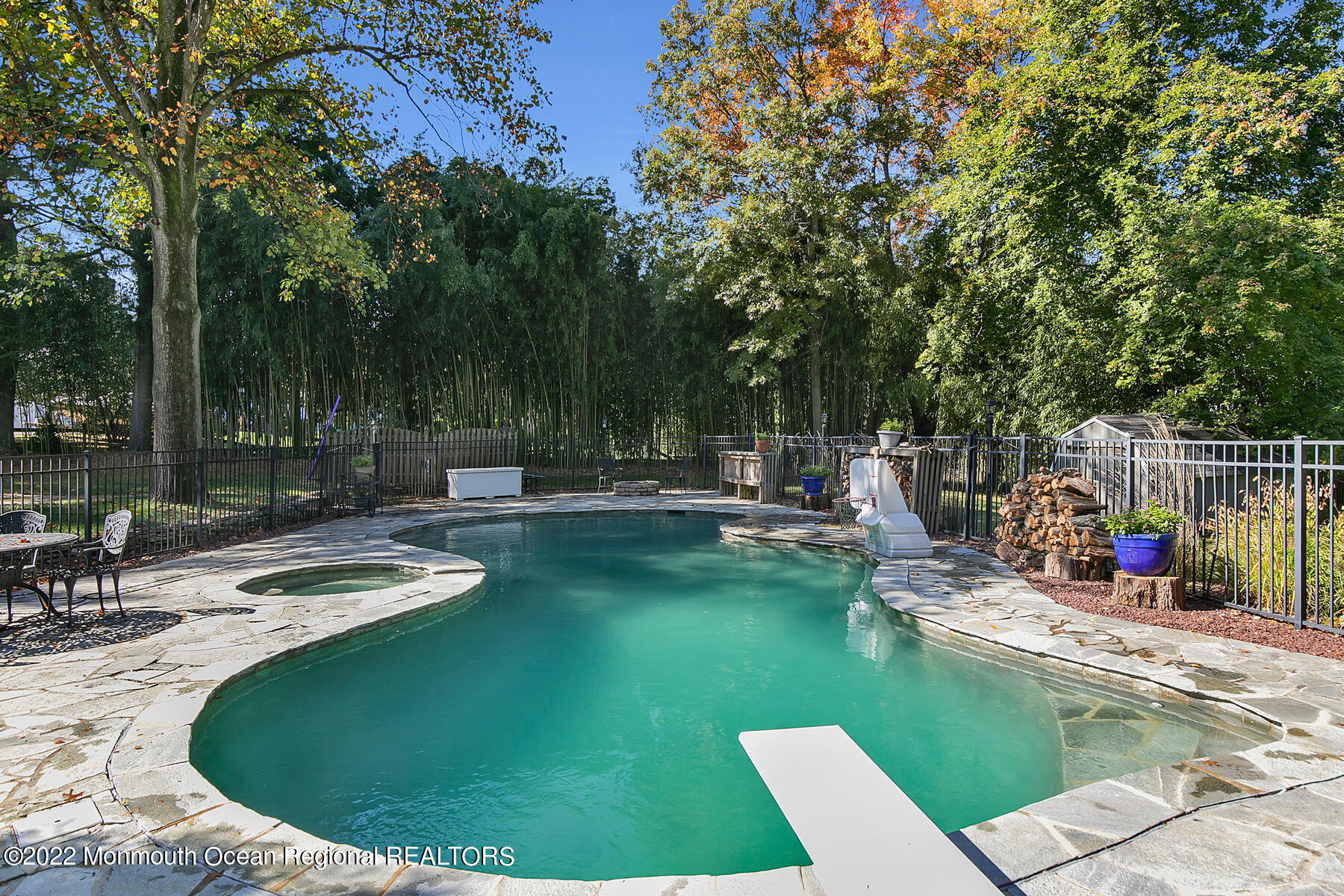 25 Spring Garden Avenue Colts Neck, NJ 07722 - Photo 44 of 58 a view of a swimming pool with a patio