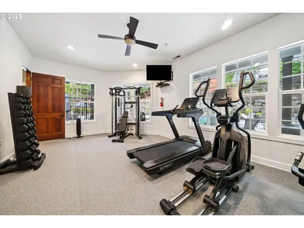 a view of outdoor space with seating