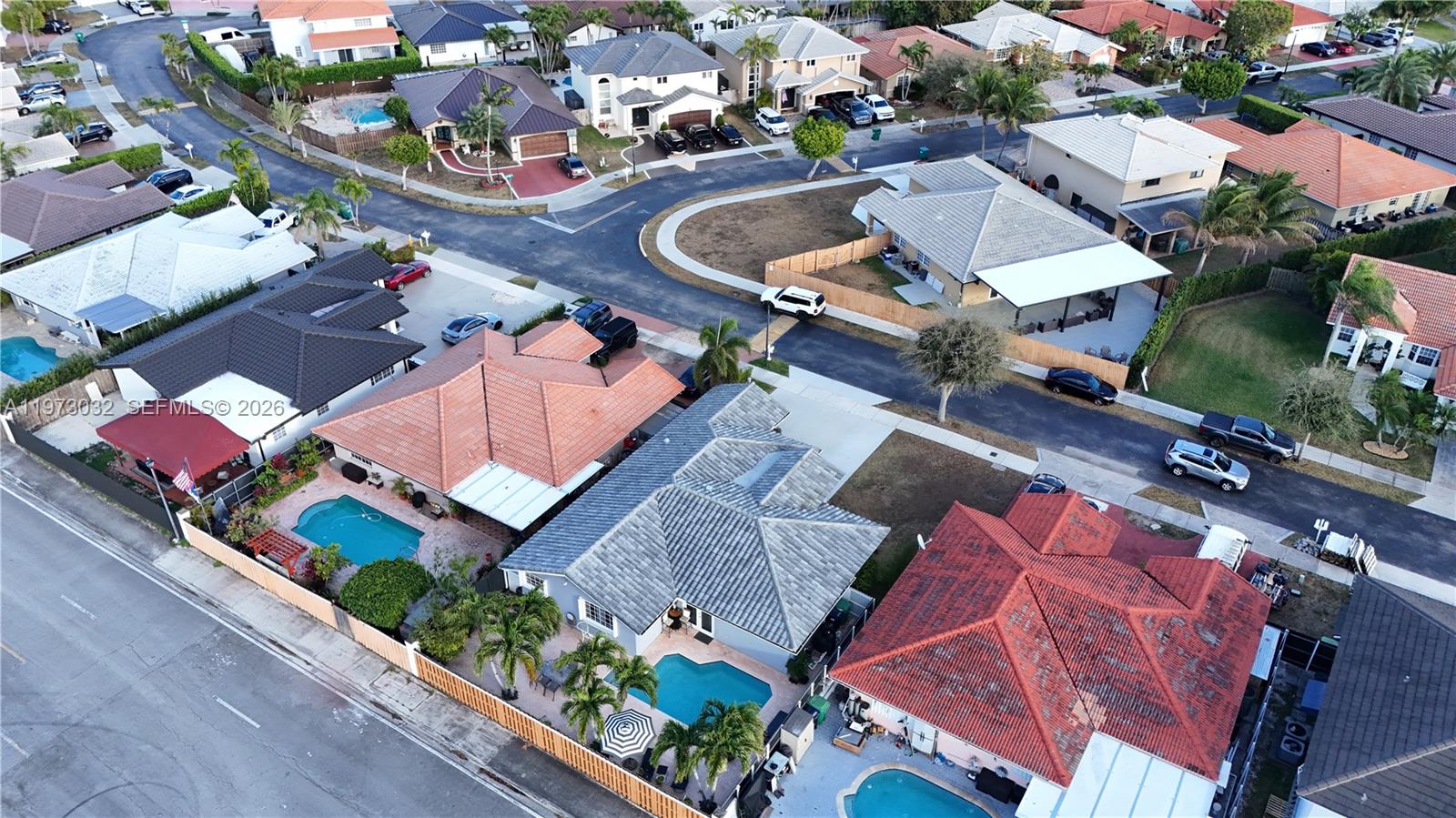 16269 Southwest 78th Terrace Miami, FL 33193 - Photo 39 of 45 an aerial view of residential houses with outdoor space