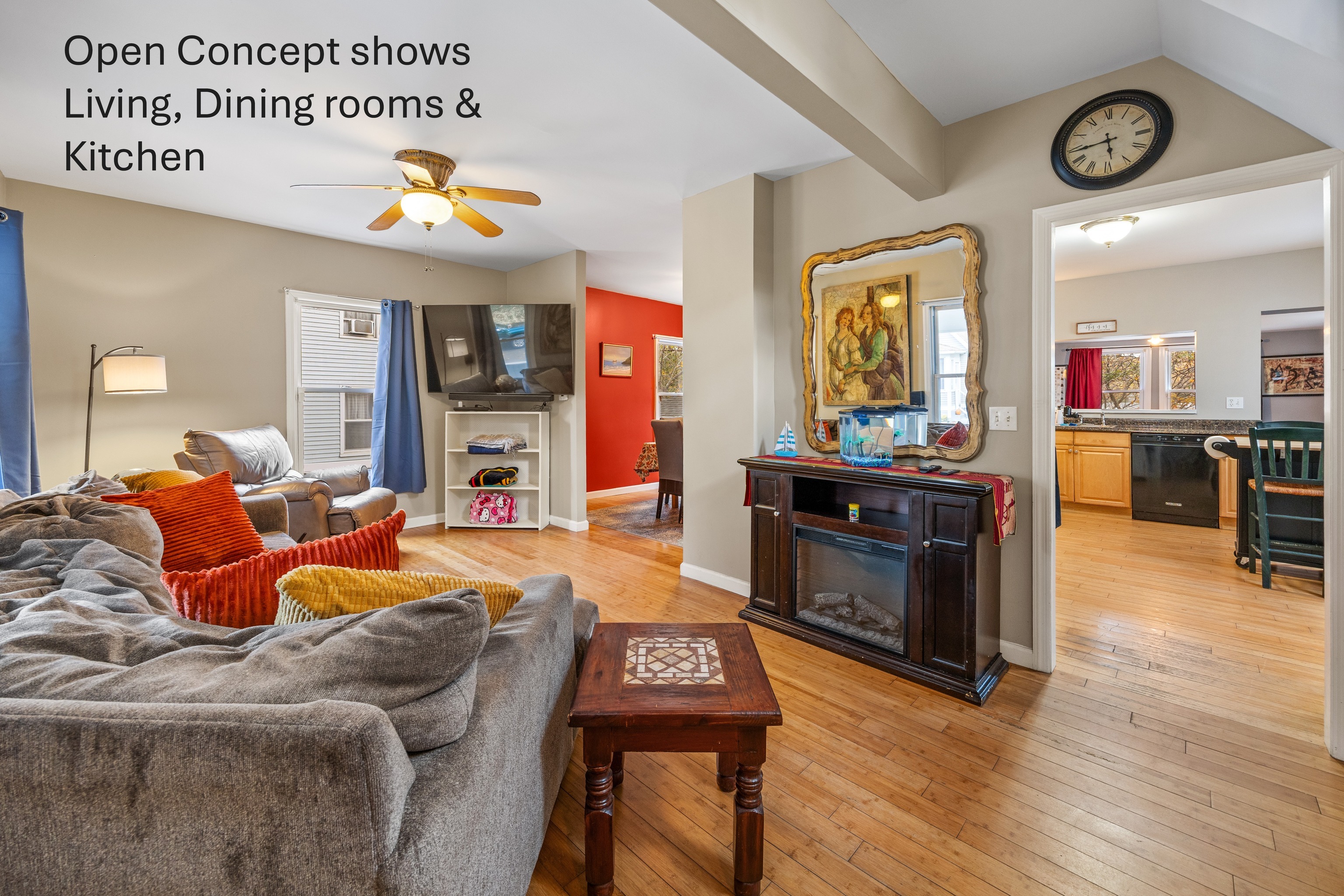 11 Mt Pleasant Street Shelton, CT 06484 - Photo 4 of 23 a living room with furniture and a wooden floor