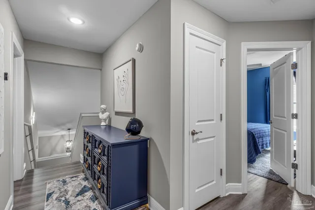 a room with a table and chairs