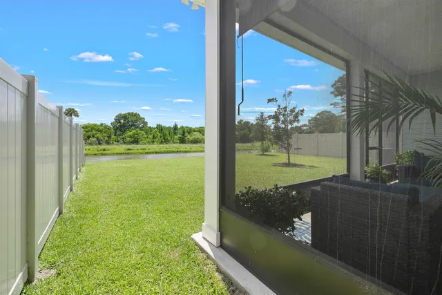 a building outdoor space with patio furniture