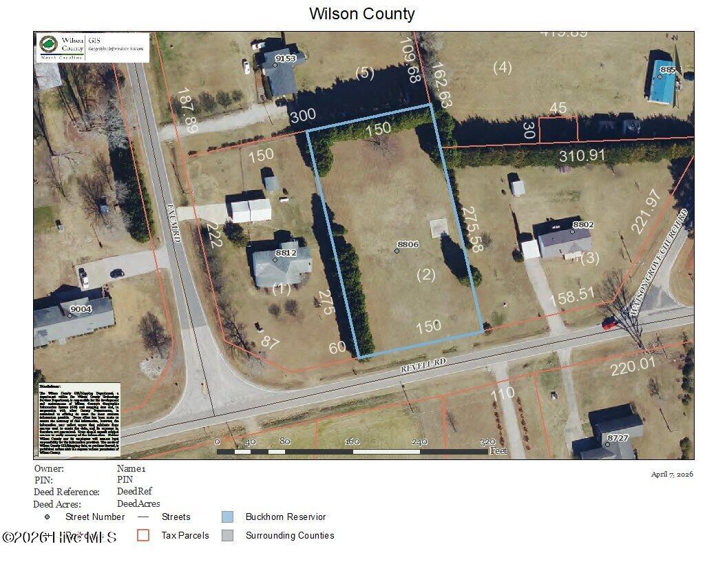 GIS image of 8806 Revell Rd
