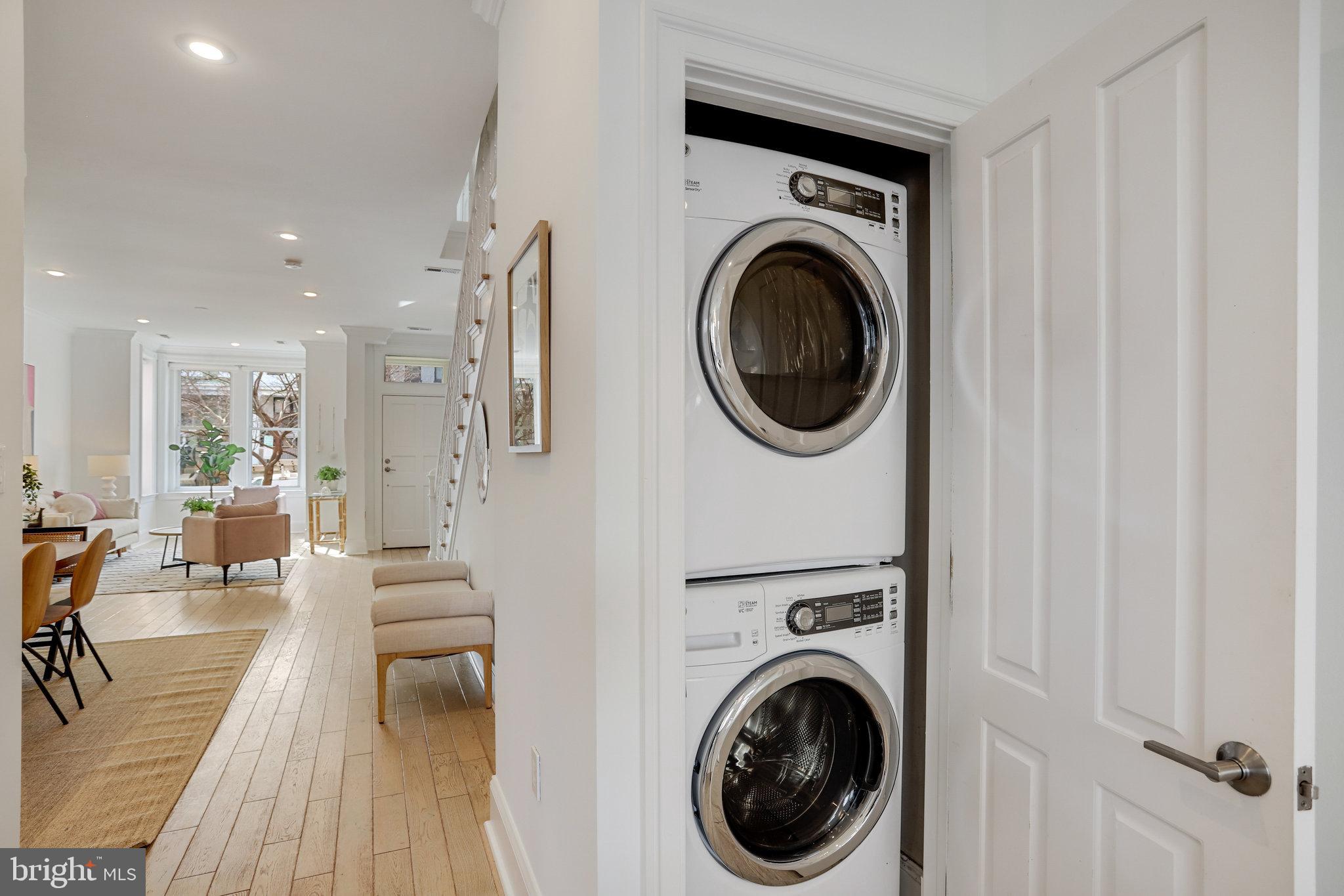 1322 E Street Northeast Washington, DC 20002 - Photo 18 of 49 a view of entryway with washer and dryer