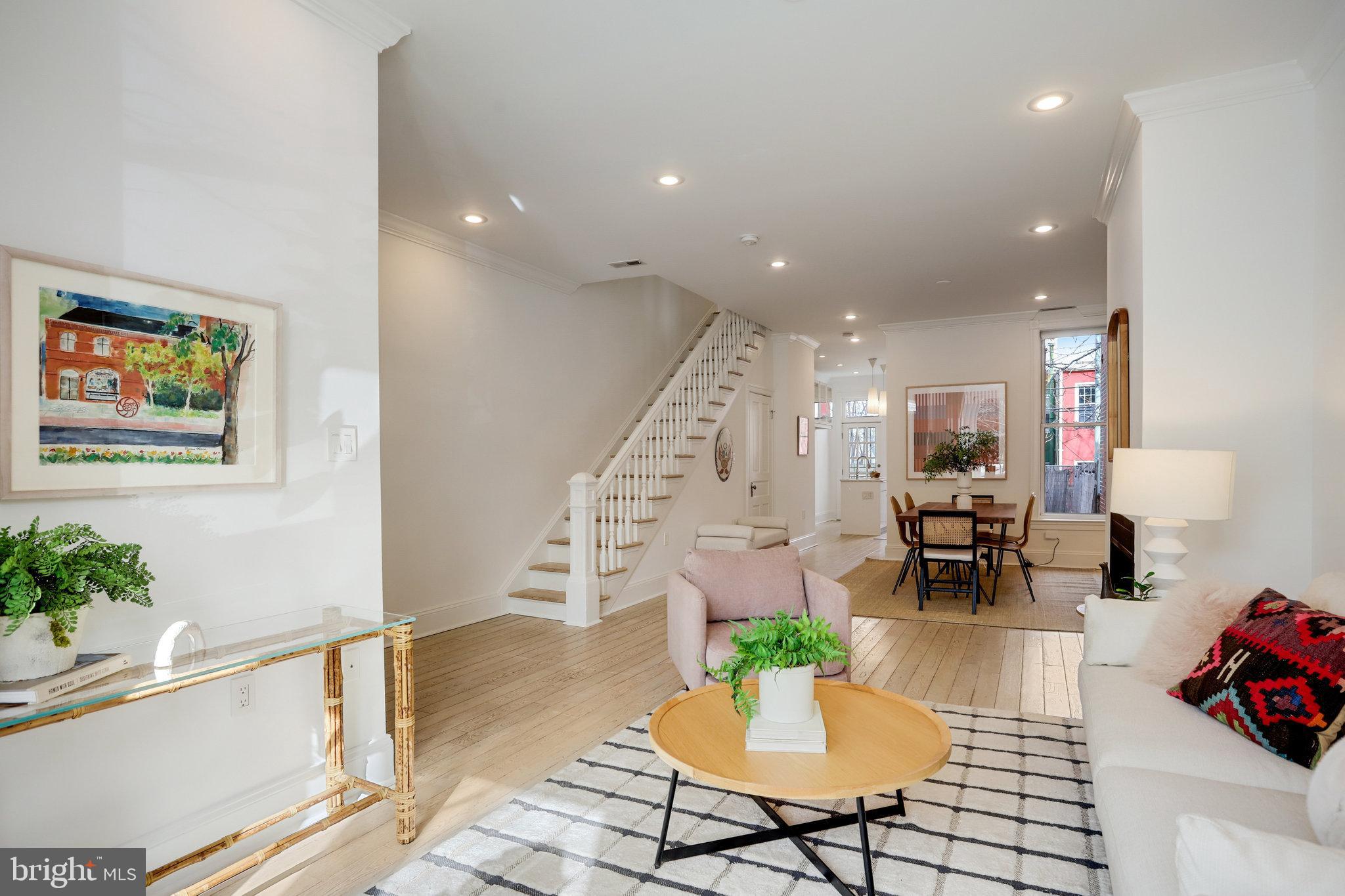 1322 E Street Northeast Washington, DC 20002 - Photo 5 of 49 a lobby with furniture and a potted plant
