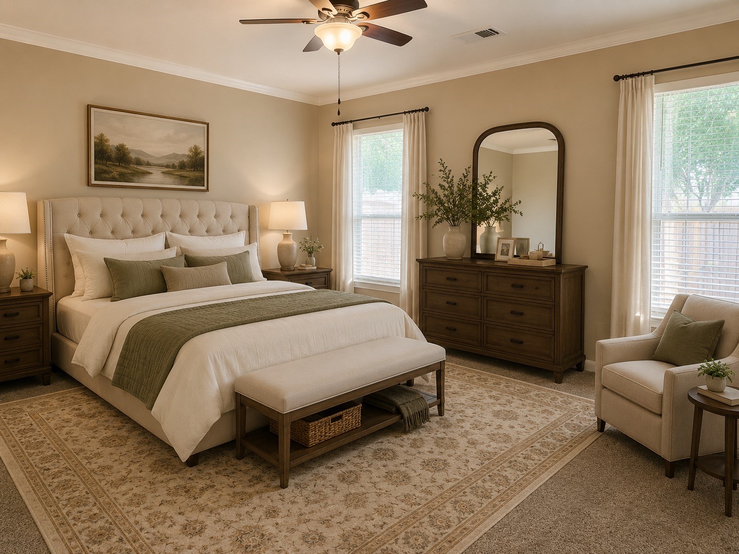 90 North Country Gate Circle Conroe, TX 77384 - Photo 21 of 43 virtually staged master bedroom