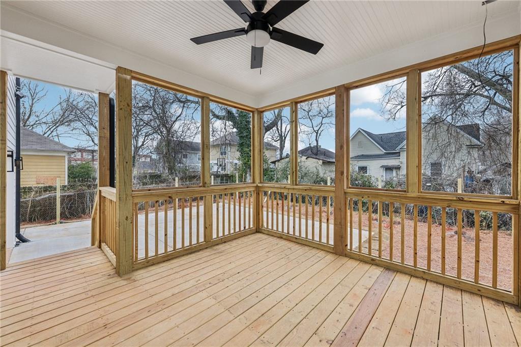 727 Garibaldi Street Southwest Atlanta, GA 30310 - Photo 50 of 84 a view of a porch with wooden floor and outdoor space