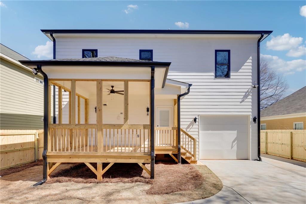 727 Garibaldi Street Southwest Atlanta, GA 30310 - Photo 61 of 84 a view of a house with a wooden deck