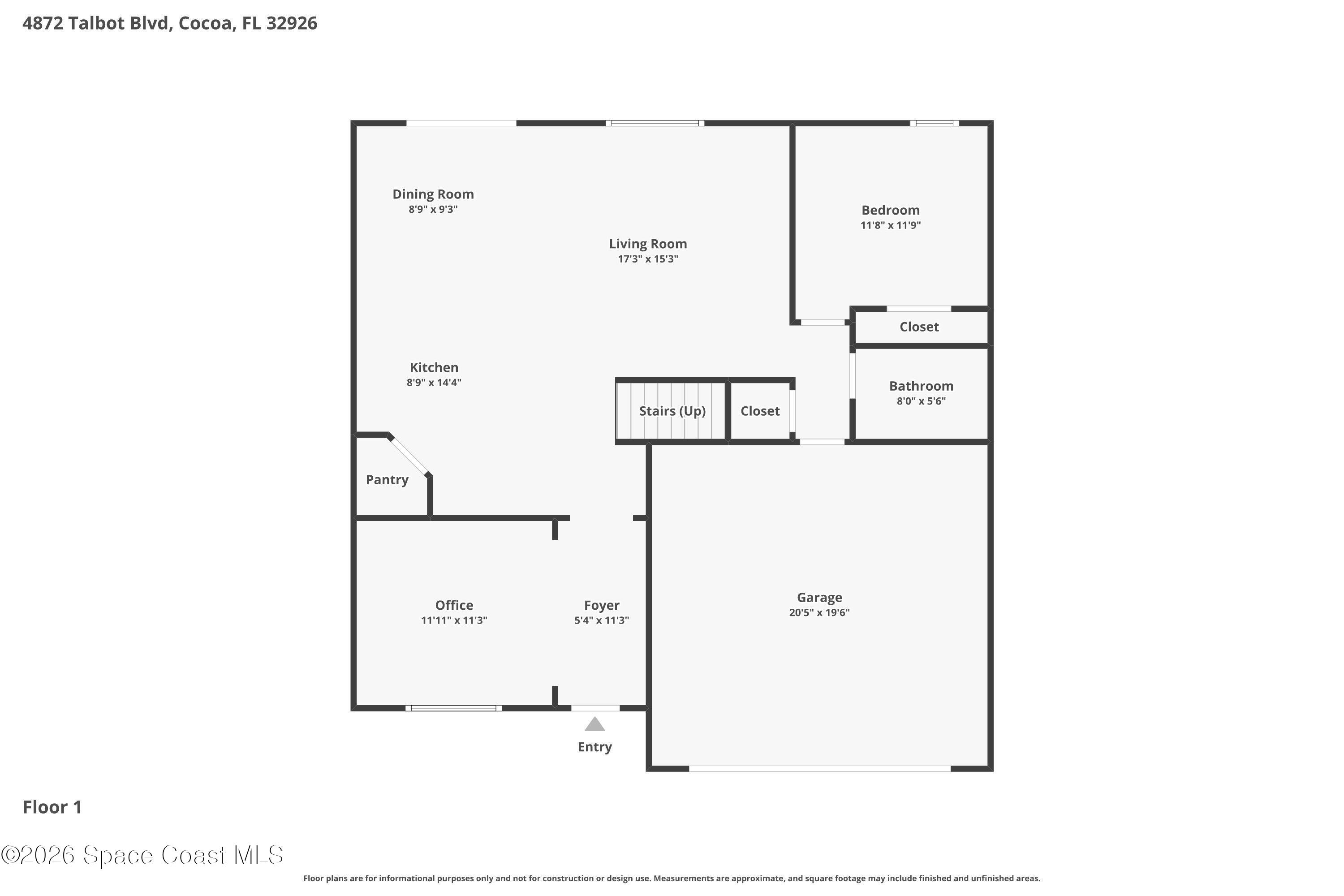 4872 Talbot Boulevard Cocoa, FL 32926 - Photo 25 of 69 First Floor Layout