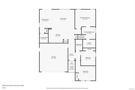 20565 Lost Creek Road Riverside, CA 92507 - Photo 26 of 32 a picture of a floor plan