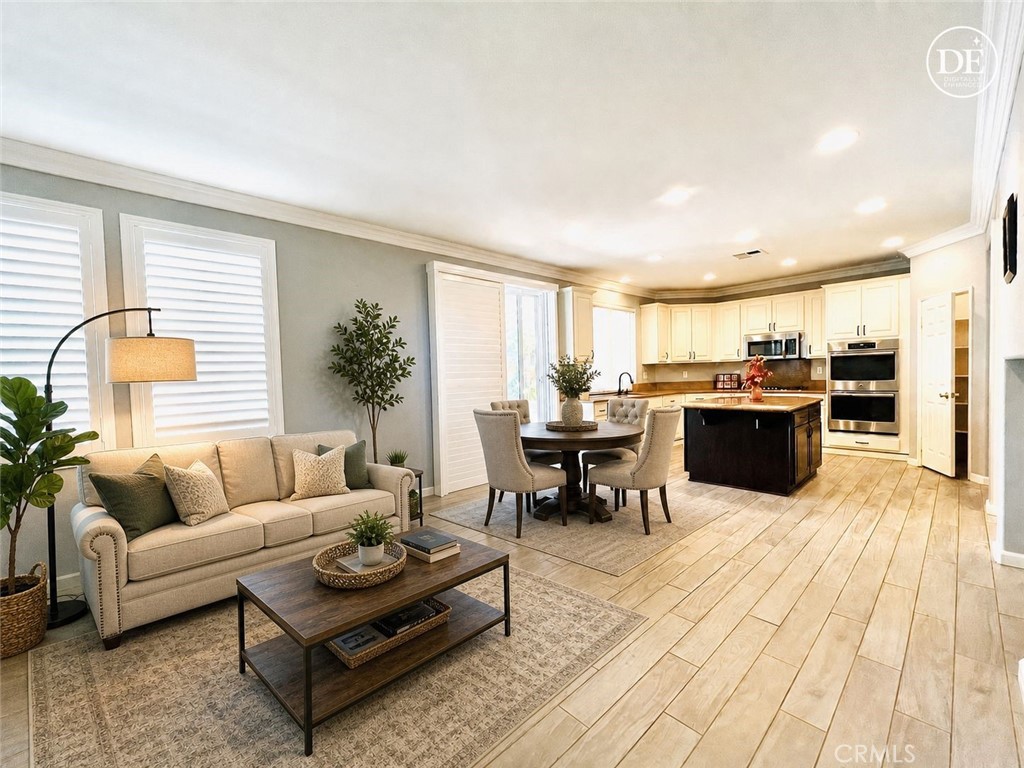 8740 Lodgepole Lane Riverside, CA 92508 - Photo 14 of 47 Virtually Staged Nook Area and Family Room