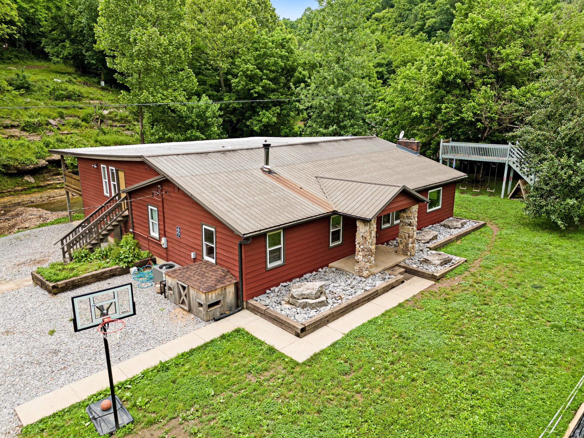 715 Rogues Fork Road Bethpage, TN 37022 - Photo 2 of 68 a view of a backyard with furniture