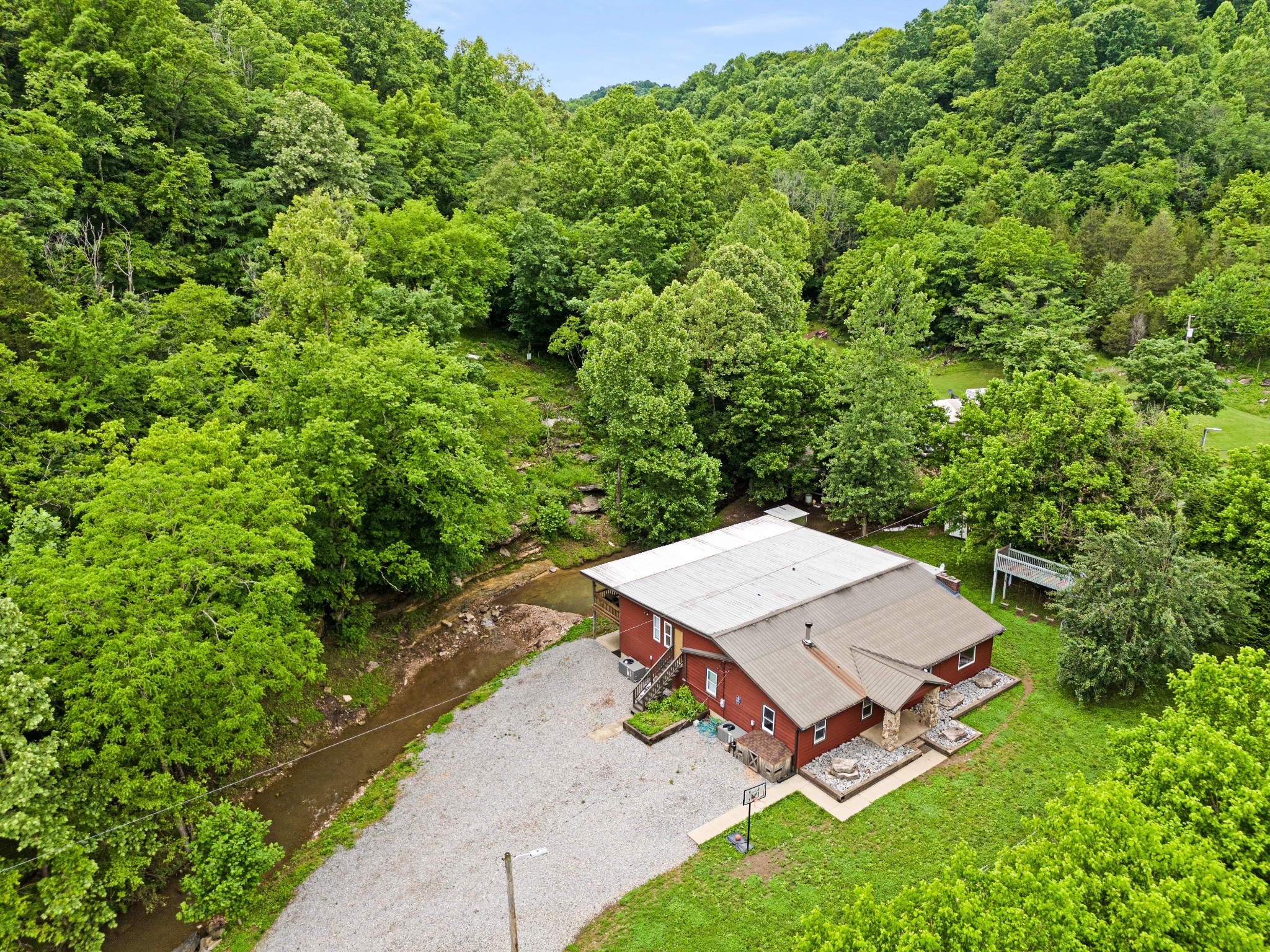 715 Rogues Fork Road Bethpage, TN 37022 - Photo 39 of 68 an aerial view of a house with a yard