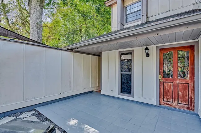 a view of front door