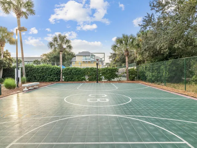 a view of a basketball court