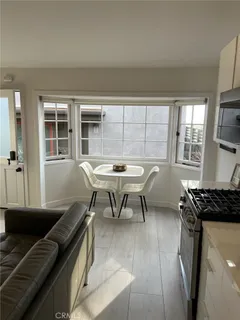 a workspace with furniture and window