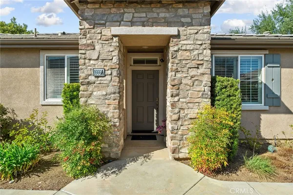a front view of a house