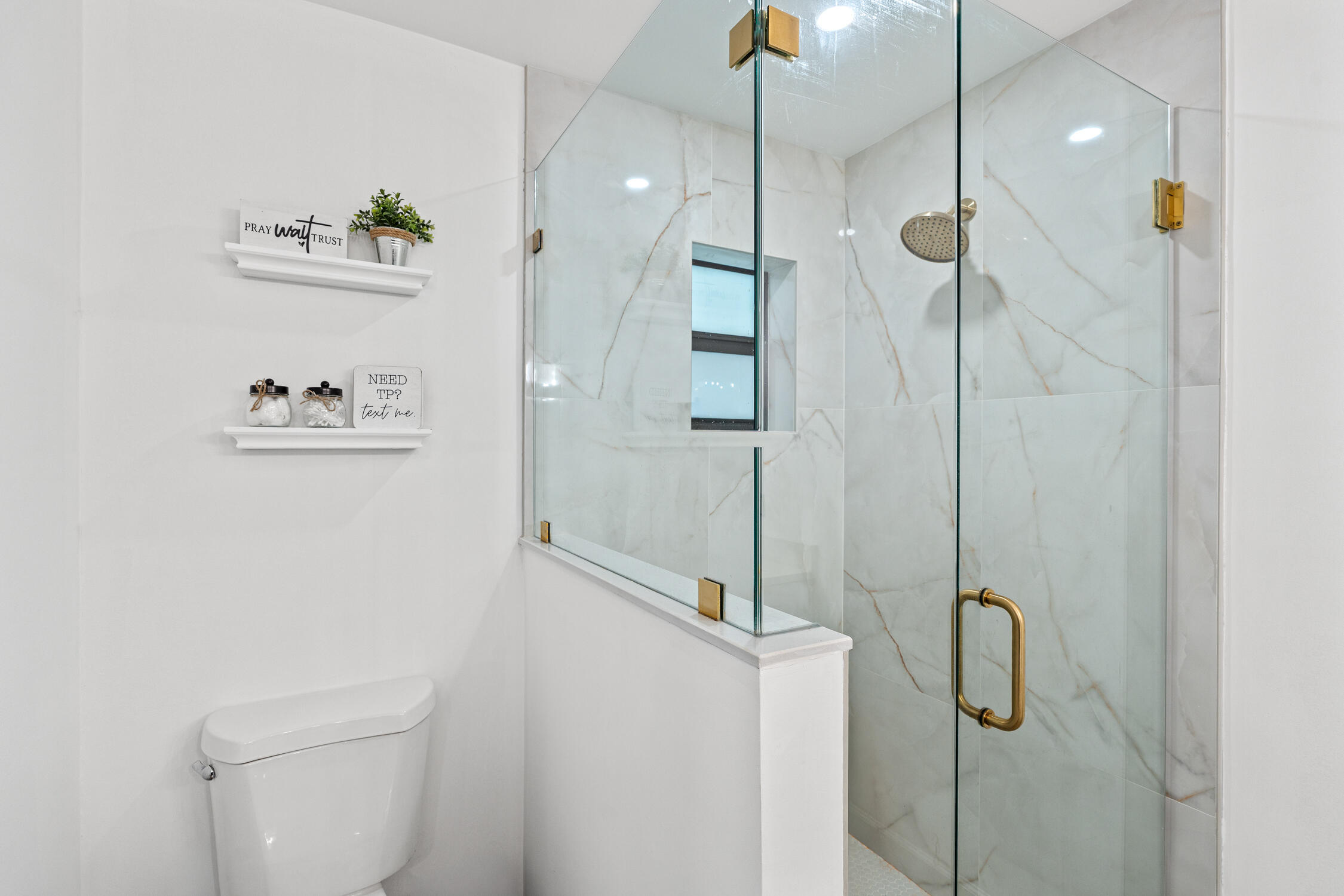 23368 Southwest 53rd Avenue, Unit C Boca Raton, FL 33433 - Photo 15 of 32 a bathroom with a shower and a toilet