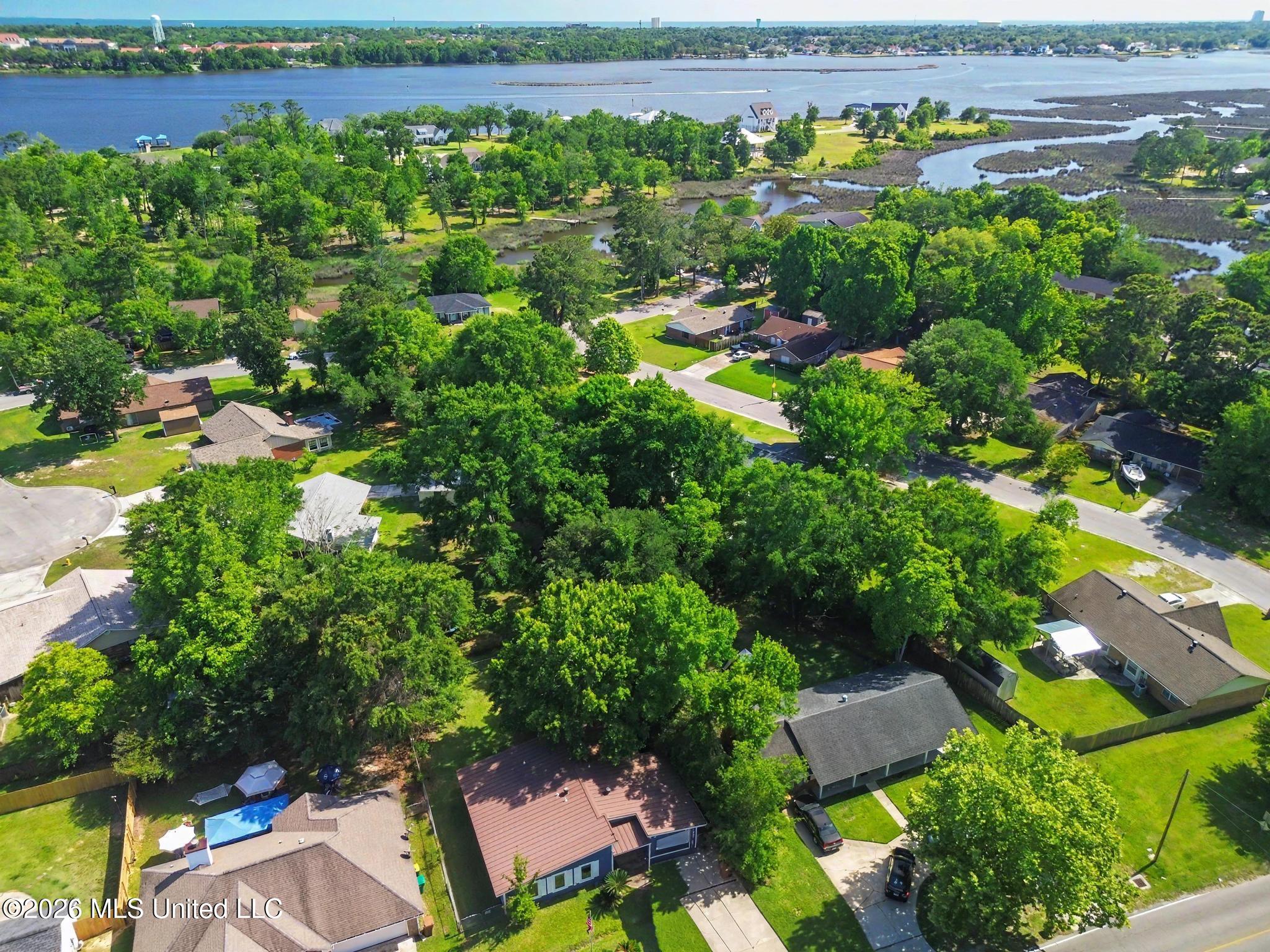 1867 Brasher Road Biloxi, MS 39532 - Photo 3 of 30 AERIAL VIEW OF BAY