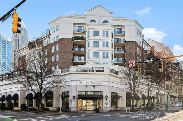 a front view of a building