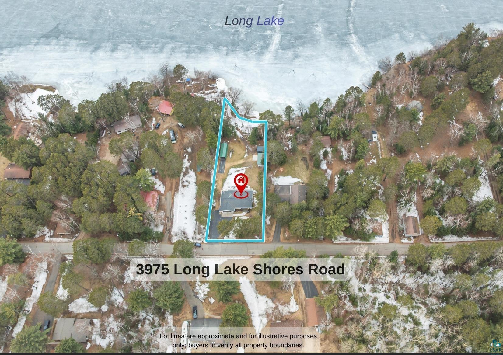 3975 Long Lake Shores Road Eveleth, MN 55734 - Photo 5 of 79 Map / location featuring property boundaries highlighted