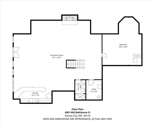 $495,000 | 4501 Northwest Baltimore Court, Kansas City, MO 64116