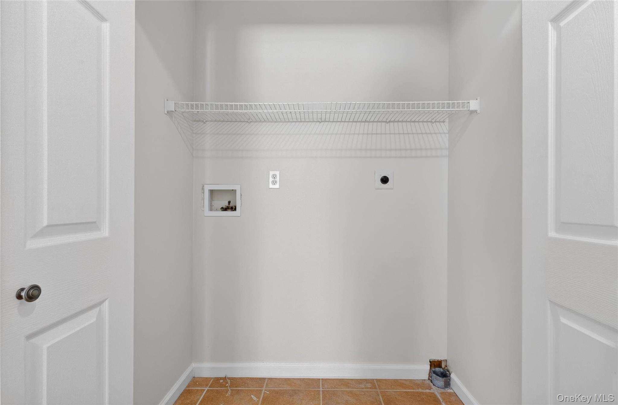 33 Berea Road Walden, NY 12586 - Photo 33 of 44 Laundry room with washer hookup, tile patterned flooring, and hookup for an electric dryer