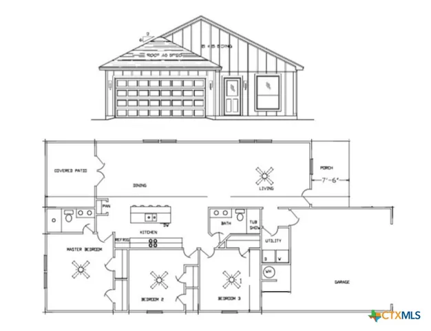 a black and white photo of a living room