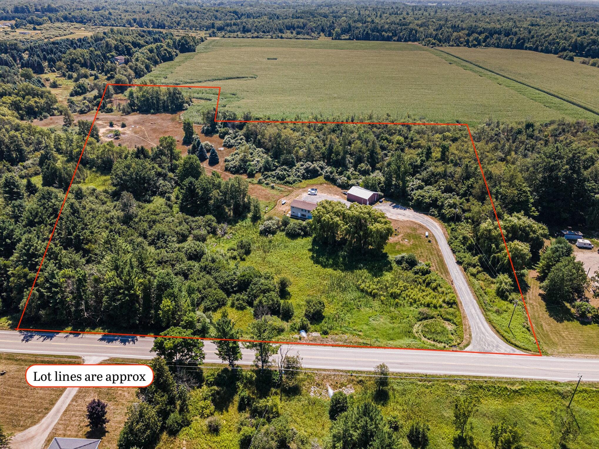 1907 West Sugar Grove Road Ludington, MI 49431 - Photo 5 of 49 1907 W Sugar Grove - Aerial Markup