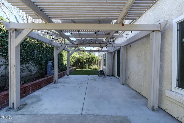 a view of a porch