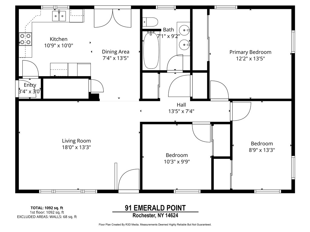 91 Emerald Point Chili, NY 14624 - Photo 36 of 36 Floorplan & Dimensions