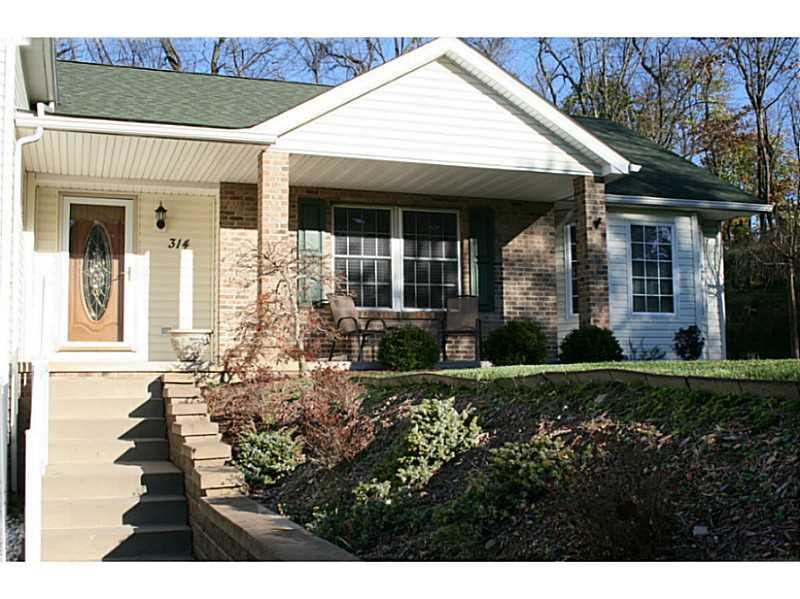 314 Weber Road Sewickley, PA 15143 - Photo 2 of 23 Exterior Front. 1.33 beautifully landscaped acres! Loads of parking for even the largest of parties.