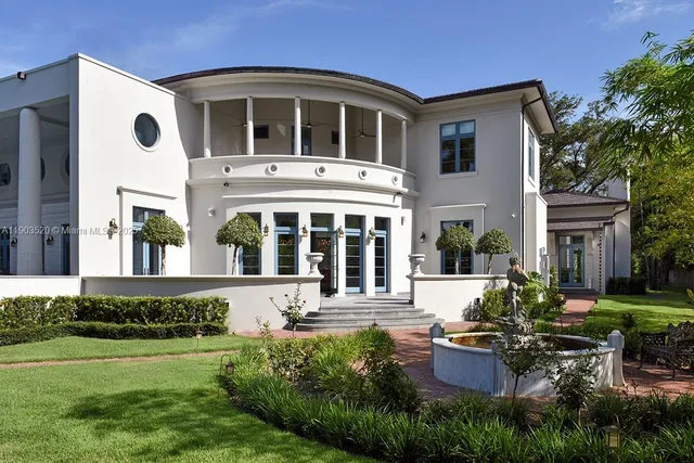 a view of staircase with lots of windows