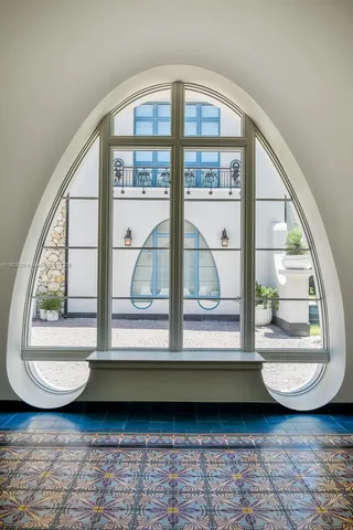 a view of a room and window