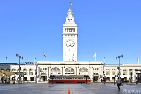 a front view of a building