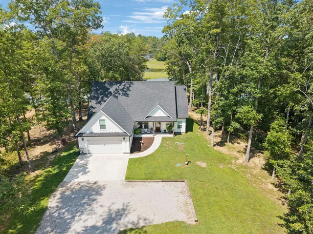 a view of a lake with a lake