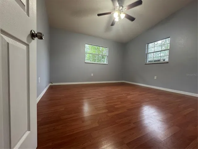 a view of a yard with porch