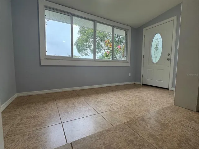 a view of a room with window