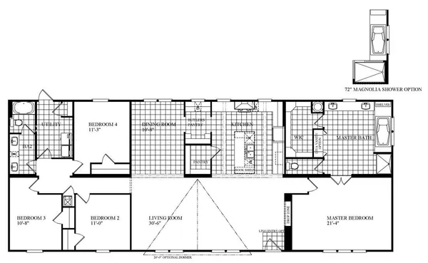 an aerial view of residential house with outdoor space and swimming pool