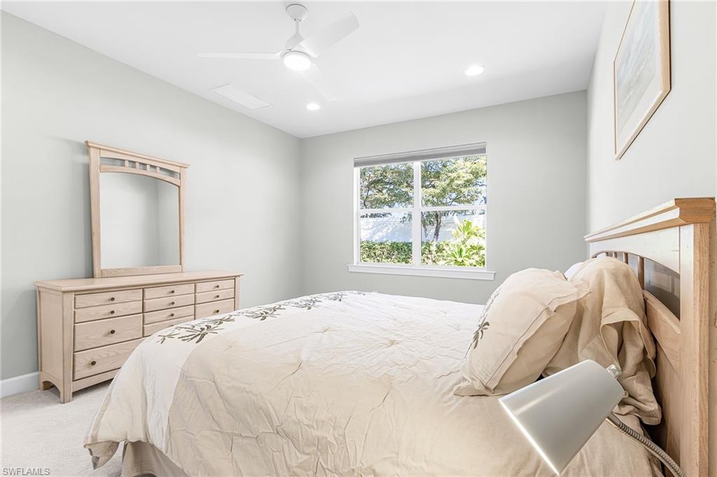 20131 Torch Key Way Estero, FL 33928 - Photo 20 of 47 Bedroom featuring ceiling fan, carpet, and recessed lighting