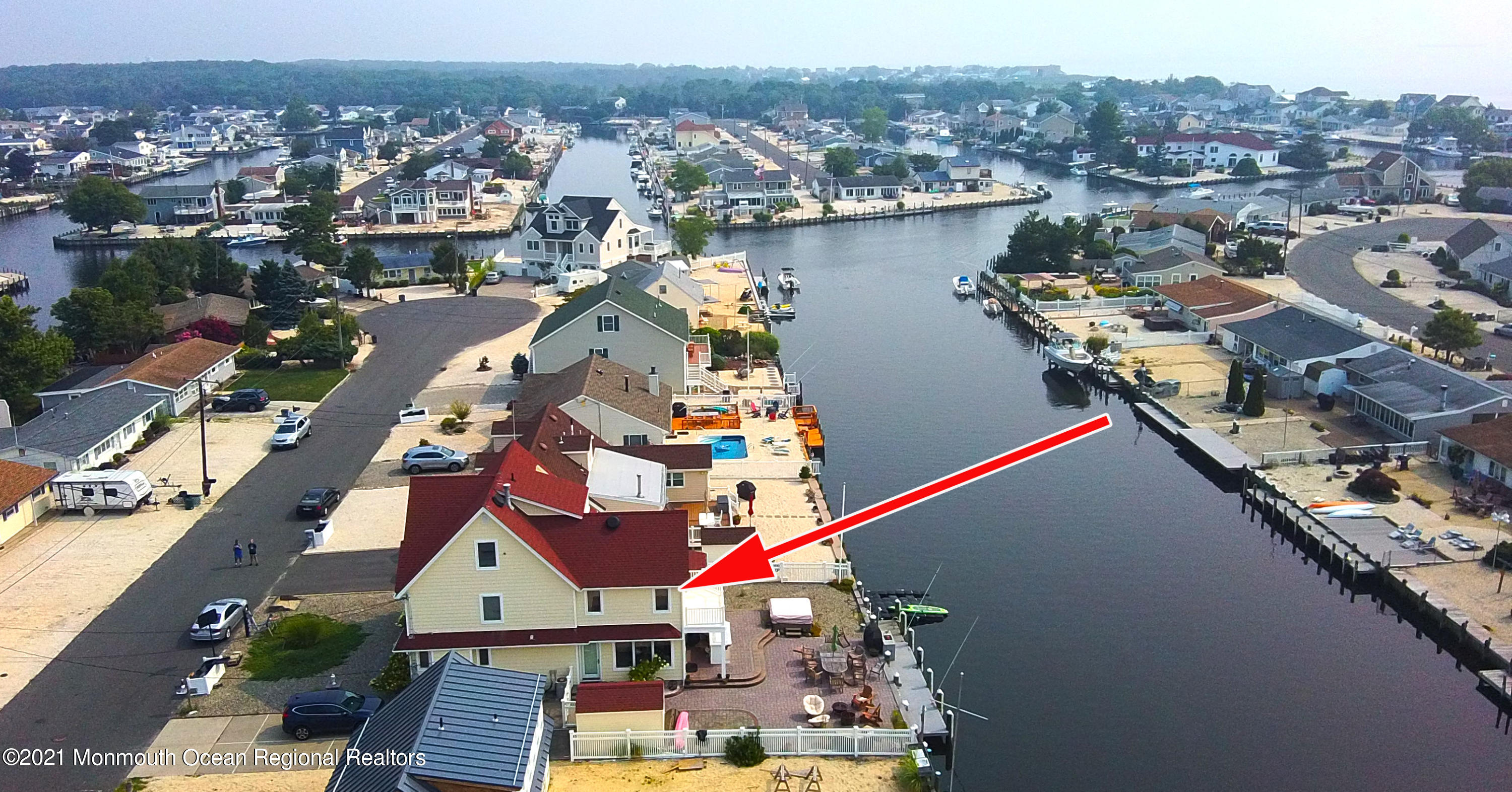 108 Caldwell Road Barnegat, NJ 08005 - Photo 54 of 55 an aerial view of a house with a ocean view