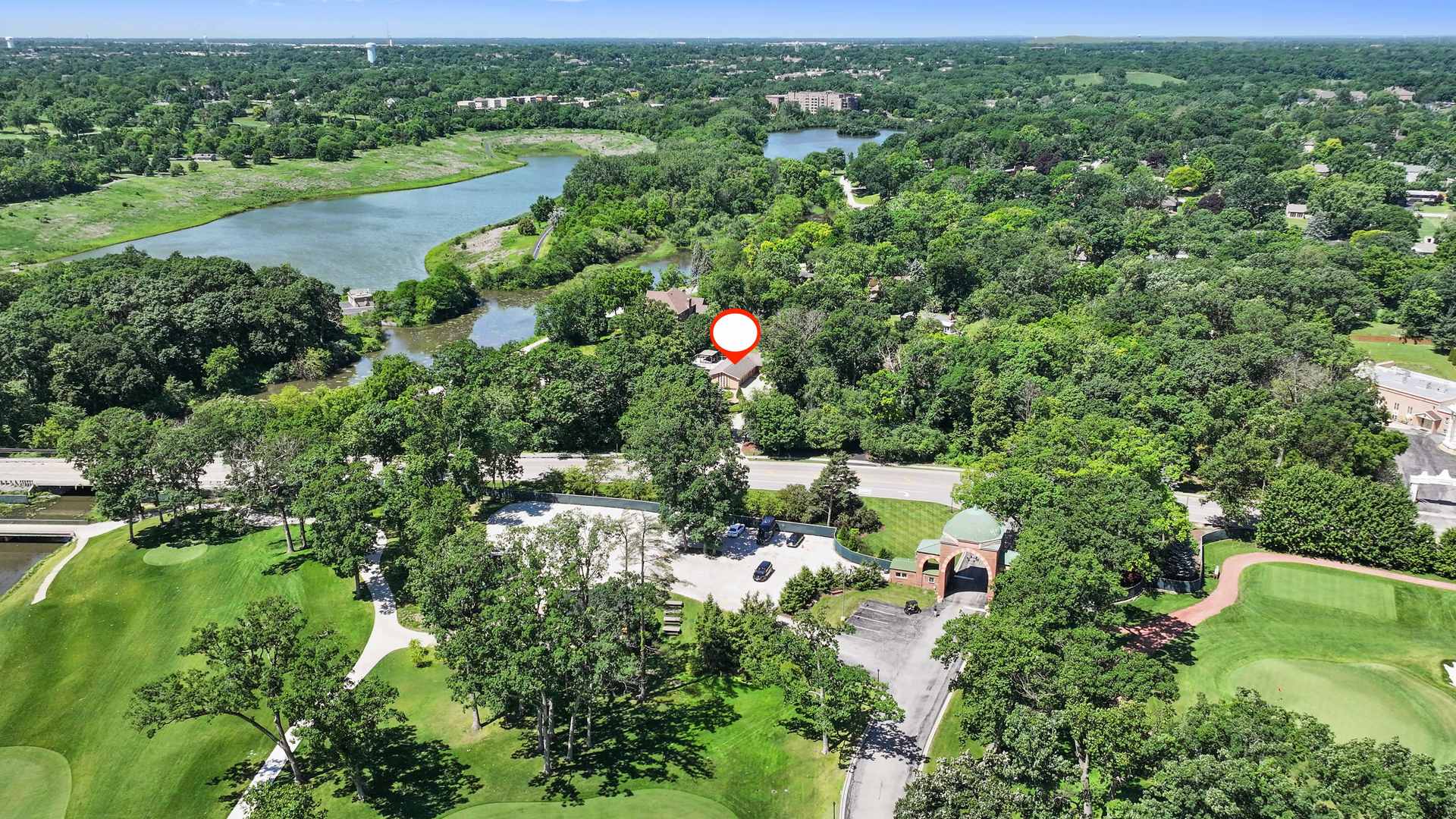 5N750 Medinah Road Medinah, IL 60157 - Photo 50 of 53 an aerial view of residential houses with outdoor space and trees